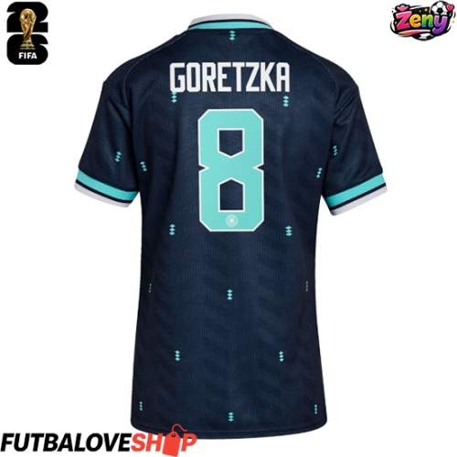 Dres Nemecko Leon Goretzka #8 Preč pre Ženy MS 2026 Krátky Rukáv
